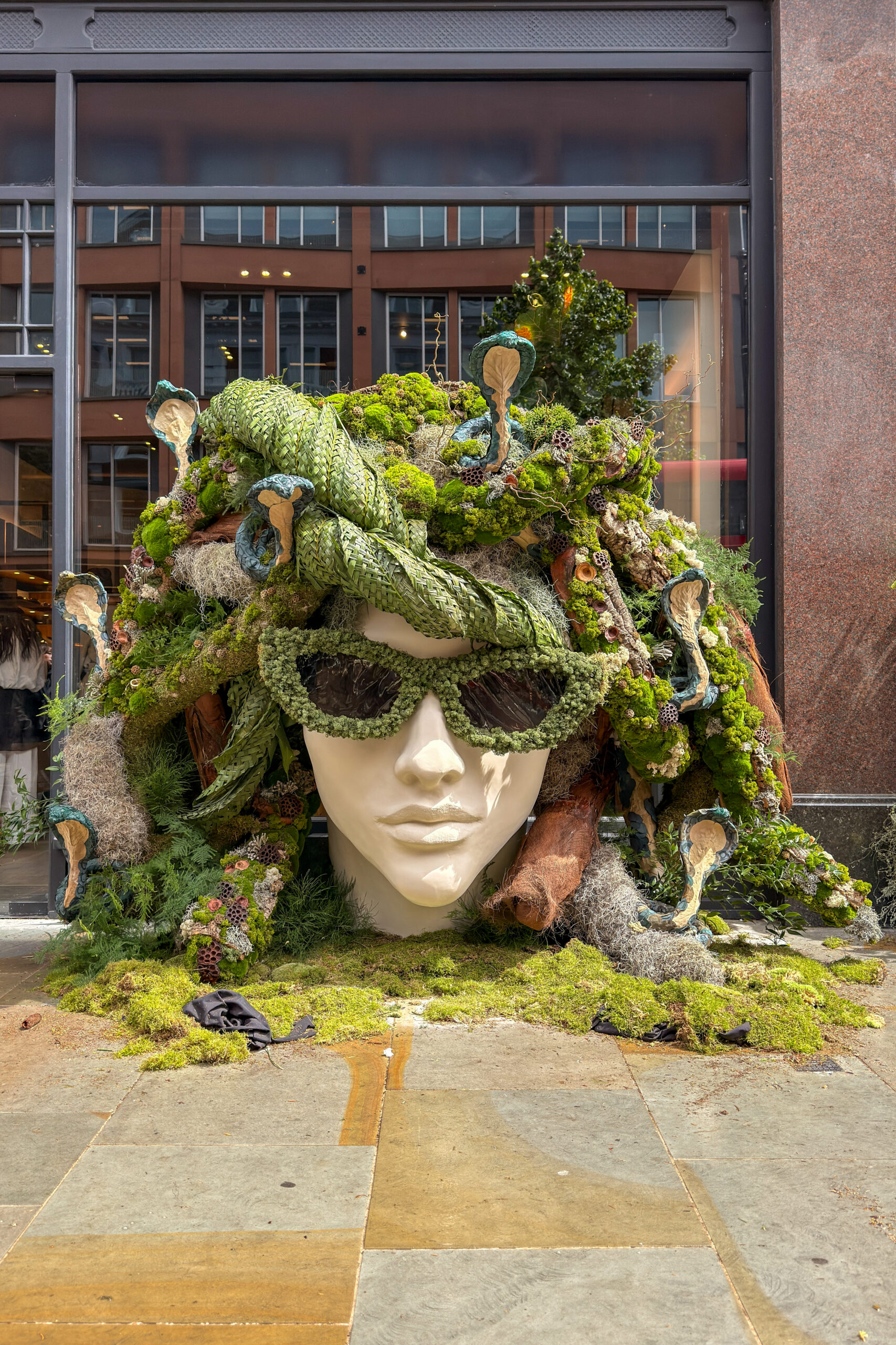 Floral medusa installation at Chelsea in Bloom 2026 demonstrating experiential retail storytelling