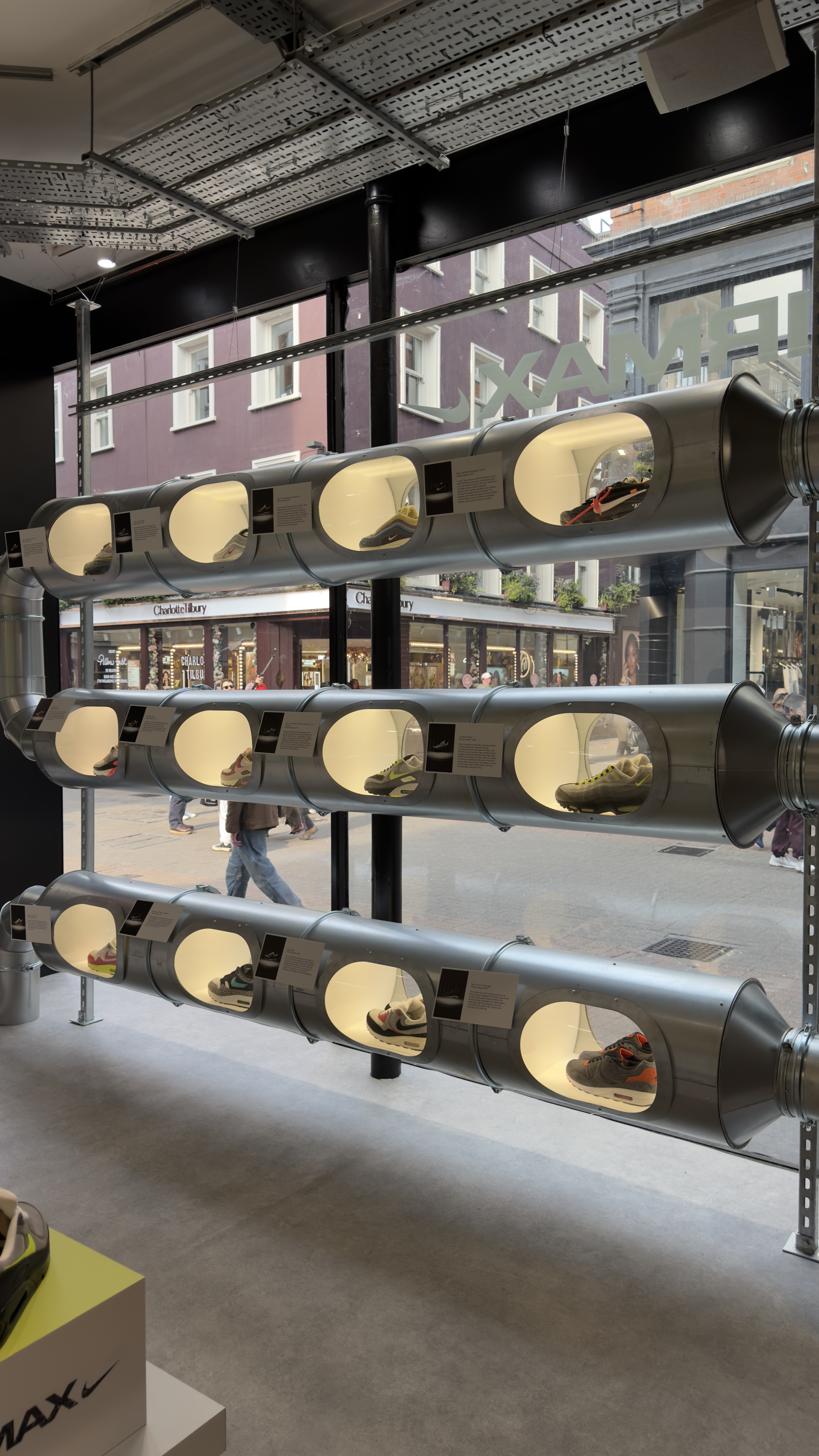 Experience-led sneaker retail activation inside the Size? Carnaby Street flagship in London