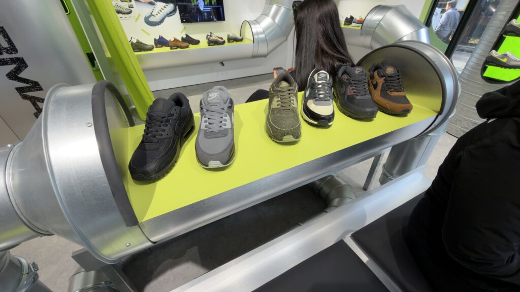Experience-led sneaker retail activation inside the Size? Carnaby Street flagship in London